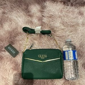 Green Guess cross body purse brand new